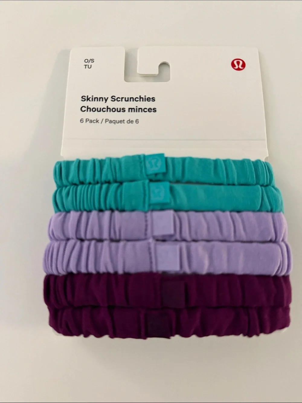Lululemon - Skinny Scrunchies - 6 pack - NWT